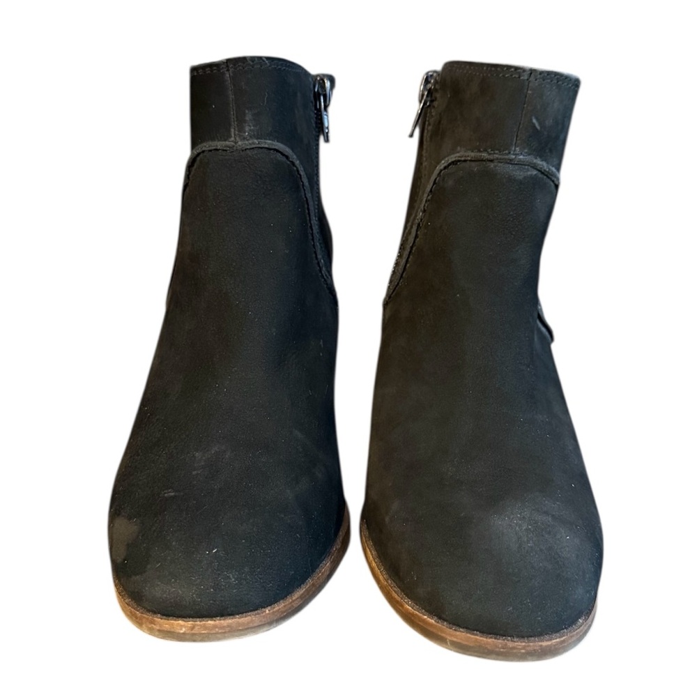 Lucky Brand Zanta Black Wedge Ankle Booties Women’s Size 7 - Picture 4 of 9